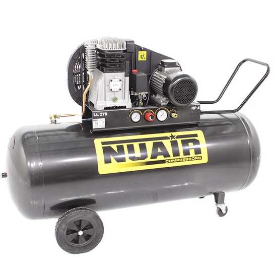 Nuair B 3800B/4T/270 TECH - 400V Kompressor mit Riemenantrieb - 5.5 PS - 270 Lt