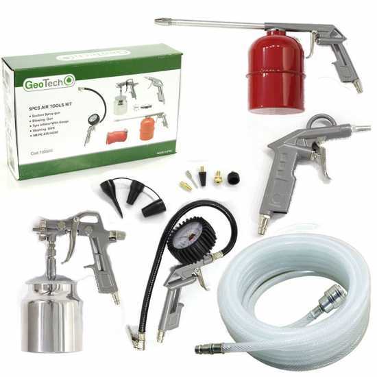 Zubeh&ouml;rset  f&uuml;r Kompressoren GeoTech, 11 Teile - professioneller Drahtschlauch