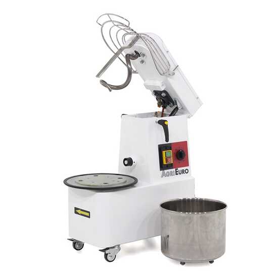 Mixer 1000 S Deluxe Spiralkneter - mit kippbarem Kopf - Teigkapazit&auml;t 8 Kg - Wanne 10 Liter