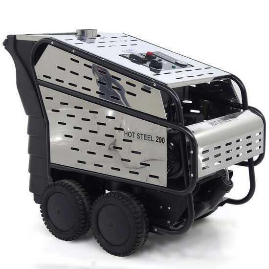 ITM - HOT STEEL 200/15 - Professioneller Heißwasser-Hochdruckreiniger - 400V - 200 bar - 900 l/h - EDELSTAHL
