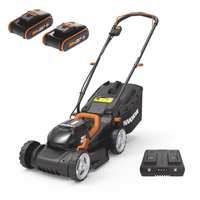 Worx WG779E - Akku Rasenm&auml;her - 2x20V/2,5Ah - 34 cm Schnittbreite