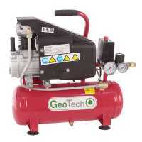 GeoTech AC9-8-15 - Kompakter tragbarer elektrischer Kompressor - Motor 1.5PS - 9Lt Druckluft