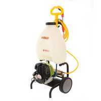 Benzin Spritzpumpe auf Wagen ARCO Froggy Super S 35 mit 4-Takt Motor