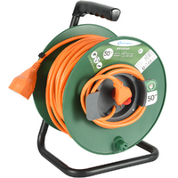 Electraline Schlauchtrommel - 50m - universeller Stecker 3 x 1,5 qmm (3 Kabel mit Abschnitt 1,5 qmm)