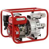 Selbstansaugende Benzin Motorpumpe GeoTech LTP80 für Schmutzwasser, Anschlüsse 80 mm
