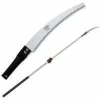 Gebogene Hands&auml;ge 330 mm auf ovalem Teleskopschaft aus Aluminium 2 m Archman Art. 25+69