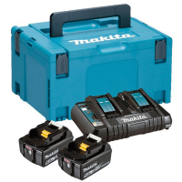 Akkuladeger&auml;t Makita +  2 Akkus 18V 5ah mit Handkoffer