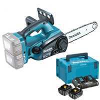 Akku Kettens&auml;ge Makita DUC252 - 2 Akkus 5Ah 18V und Akkuladeger&auml;t im Lieferumfang