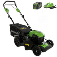Greenworks GD40LM46SPK4 - Akku-Rasenmäher - 40V/4Ah - Schnittbreite 46 cm