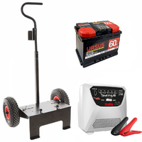 Komplettpaket: Wagen Volpi + 60 Ah Batterie + Ladeger&auml;t Telwin Touring 18