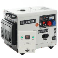 BlackStone SGB 8500 D-ES FP - Leiser Diesel-Stromerzeuger mit R&auml;dern und AVR-Regelung  6.3 kW - Dauerleistung 6 kW Full-Power + ATS