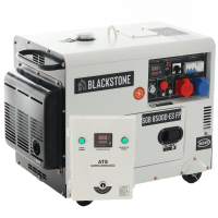 BlackStone SGB 8500 D-ES FP - Leiser Diesel-Stromerzeuger mit R&auml;dern und AVR-Regelung  6.3 kW - Dauerleistung 6 kW Full-Power + ATS 230V