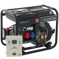 Blackstone OFB 8500-3 D-ES FP - Diesel-Stromerzeuger mit AVR-Regelung 6.4 kW - Dauerleistung 5.6 kW Full-Power + 400V ATS-Box