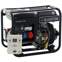Blackstone OFB 8500-3 D-ES - Diesel-Stromerzeuger mit AVR-Regelung 6.3 kW  - Dauerleistung 6 kW - 400V +  ATS