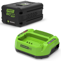 Starter kit GreenWorks 60V 4Ah Akku + Ladeger&auml;t