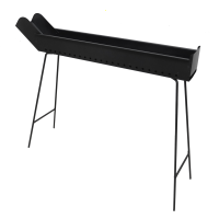 Mille BBQ-100 Go - Holzkohle-Bratrost f&uuml;r Lammspie&szlig;e - 100x14cm