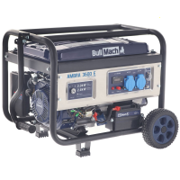 BullMach AMBRA 3600 E - Benzin-Stromerzeuger auf R&auml;dern 3 kW - Dauerleistung 2.8 kW - 230V