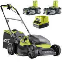 Ryobi Hybrid RY18LMH37A-225 - Akku Rasenm&auml;her - 2x36V/2.5Ah - Schnittbreite 37 cm