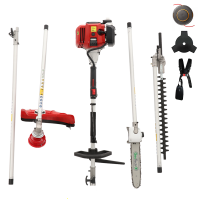 GeoTech GT-2 33 L - 2-Takt Benzin Motorsense, Baumschere, Heckenschere und Freischneider - 33cc