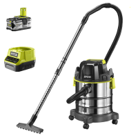 Akku Nass-und Trockensauger RYOBI R18WDV-0 - 18V - 4Ah -Beh&auml;lter 18 l