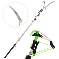 Verdemax - Raupenschere mit S&auml;geblatt + Teleskopstange 3 Teile cm 190-500