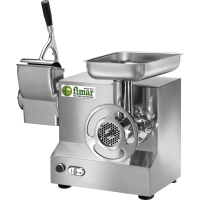 FIMAR TC22AT - Elektrischer Fleischwolf  - mit integrierter Hartk&auml;sereibe - Aluminium-Schneideeinheit - 230V