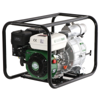 Benzin Wasserpumpe Greenbay GB-TWP 80 - f&uuml;r Schmutzwasser - Anschl&uuml;sse 80 mm