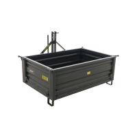 Heckcontainer Blackstone B-TB 140 f&uuml;r Traktoren - Kippbar - 3 abnehmbare Bordw&auml;nde