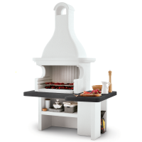 Palazzetti Mauritius - Grillkamin aus Beton - Grillfl&auml;che 76x40 cm