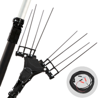 Zanon Karbonium EVO AL 200/K - Elektrischer Olivenrüttler 170/250 cm Autobatterie-Kabel im Lieferumfang - Teleskopschaft aus Aluminium