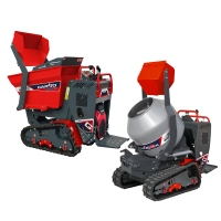 Raupendumper AgriEuro Top-Line CARGO J 10000 HED 4.0 mit Joystick - Honda GXe630 - Mit Ladeschaufel + Betonmischer