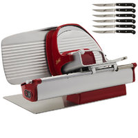 PROMO BERKEL Home Line Plus 250 ROT - Aufschnittmaschine mit 250 mm Klinge