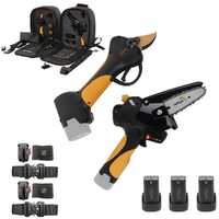 Kit Akku-Astkettens&auml;ge Flora PCP100A + elektrische Baumschere Agritec Flora PC32 - Schnittdurchmesser max. 32 mm