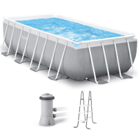 Intex Prisma Frame 26790NP - Aufstellpool + Filterpumpe und Poolleiter