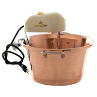 LAR Polentamatic - Induktions-R&uuml;hrtopf f&uuml;r Polenta aus geh&auml;mmertem Kupfer 6.5L - max. 8W