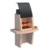 Linea VZ Formentera - Grillkamin f&uuml;r Brennholz/Holzkohle
