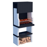 Linea VZ Stoccolma - Grillkamin f&uuml;r Holz/Holzkohle
