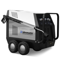 Idromatic Astra 150.15 - Hei&szlig;wasser-Hochdruckreiniger - Messingpumpe - 400V - 150 bar - 900 lt/h