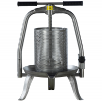 Baesso V20 Edelstahl - Obst- und Gem&uuml;sespindelpresse 9 L - Edelstahlpresskorb
