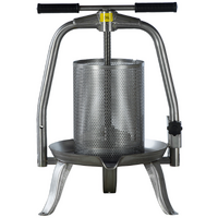 Baesso V20 Edelstahl - Obst- und Gem&uuml;sespindelpresse 9 L - Edelstahlpresskorb
