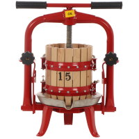 Baesso F15 - Obst- und Gem&uuml;sespindelpresse 6 L - Holzpresskorb
