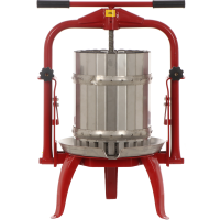 Baesso F25 Edelstahl - Obst- und Gemüsespindelpresse 20 L - Presskorb aus Edelstahl