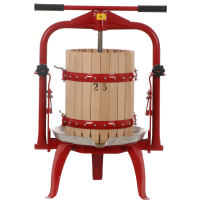 Baesso F25 - manuelle Obst- und Gem&uuml;sespindelpresse 20 L - Holzpresskorb