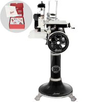 Berkel B3 Schwarz - Schwungrad-Aufschnittmaschine mit Sockel - Messer aus verchromtem Stahl 300 mm