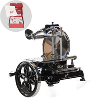 Berkel B114 Schwarz- Schwungrad Aufschnittmaschine - Messer aus verchromtem Stahl 320 mm