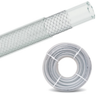 Druckschlauch Cristallo mit Kreuzgewebeeinlage, durchsichtig f&uuml;r Lebensmittel &Oslash; 30 mm - Meter 5