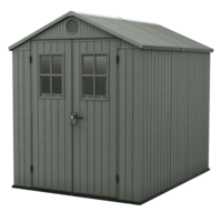 Keter Darwin gr&uuml;n - Gartenhaus - Mit Frontfenstern - 190x244x221 cm