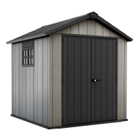Keter Oakland 757- Gartenhaus - mit Doppelt&uuml;r und Fenster - 229x223.5x242 cm