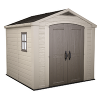 Keter Factor beige - Gartenhaus - mit Seitenfenster - 256.5x255x243 cm