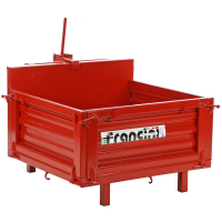 Francini P 100 - Heckcontainer f&uuml;r Traktor - Kippbar - 3 &ouml;ffenbare Heckklappen